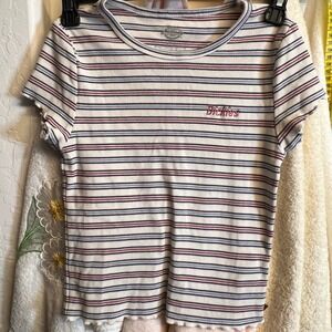 Dickies striped ribbed Baby Tee S/M